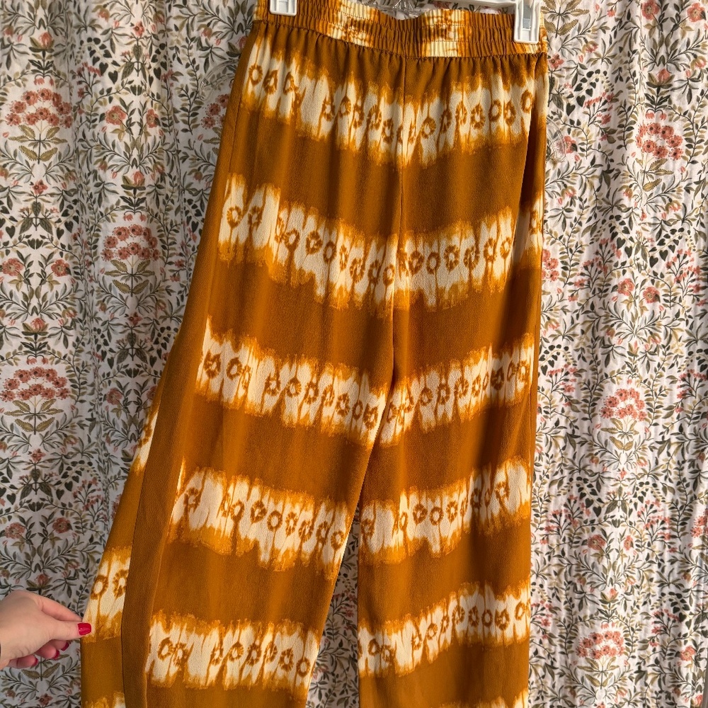 Yellow and cream pants H&M US 6